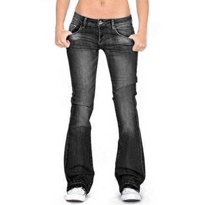 Women Bootcut Jeans Pant flared leg Trousers - www.Shopthatapp.com