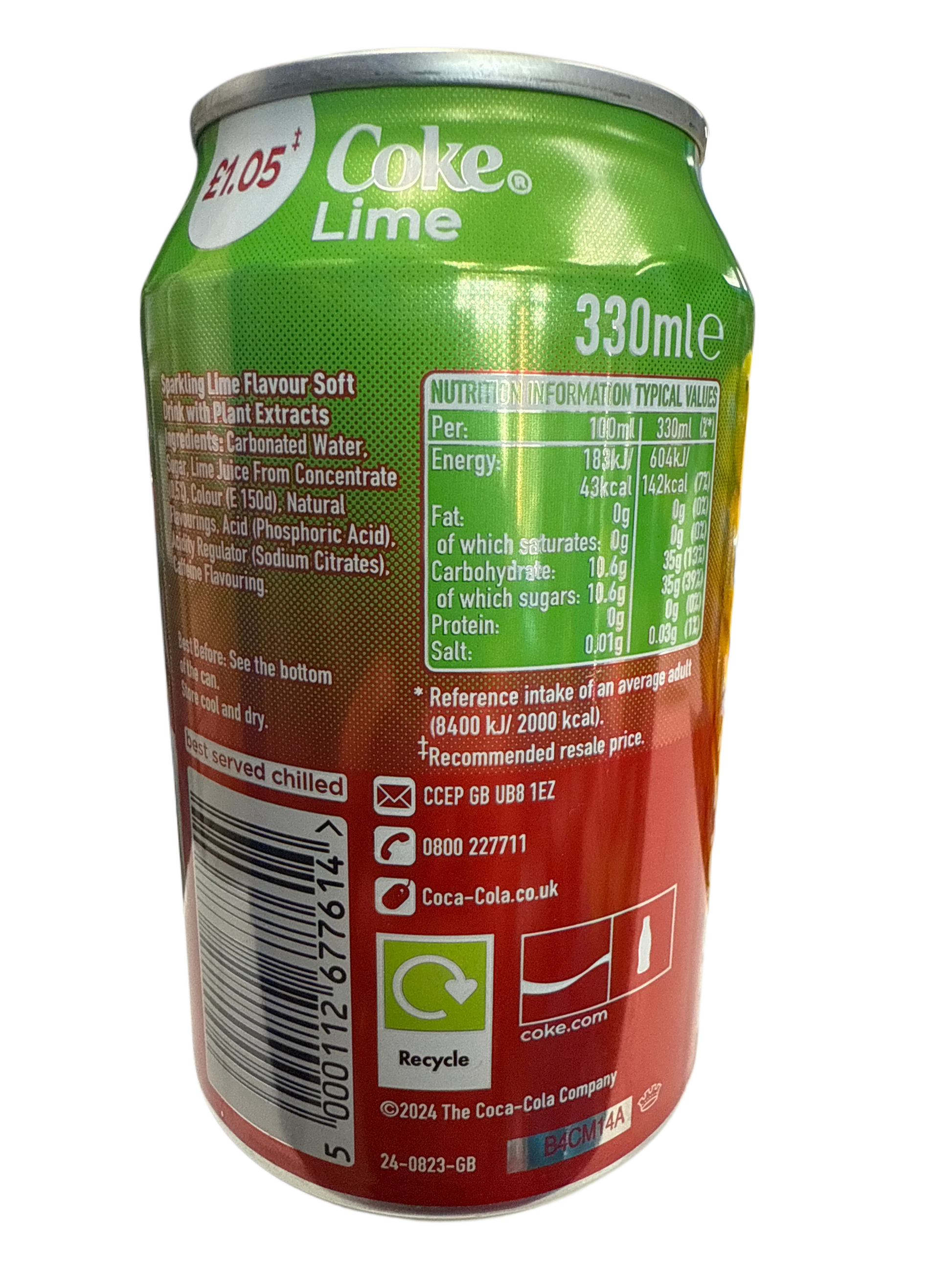 Coca Cola Lime Flavour Can 355ML - U.K Edition - www.Shopthatapp.com