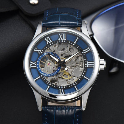 Men's Mechanical Watch Roman Scale Waterproof Fashion Business - www.Shopthatapp.com