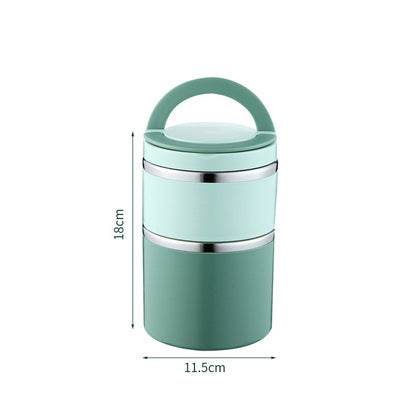 Portable Minimalist Stainless Steel Thermal Insulated Lunch Container - www.Shopthatapp.com