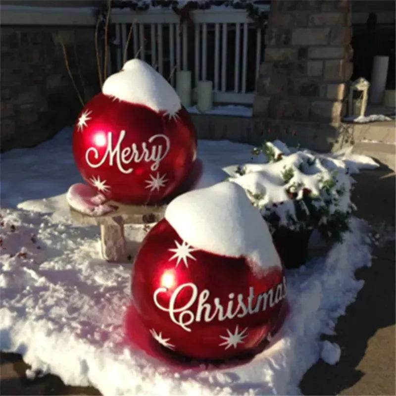 Christmas Ornament Holly Ball Outdoor Tree Decoration Christmas Balls for Yards - www.Shopthatapp.com
