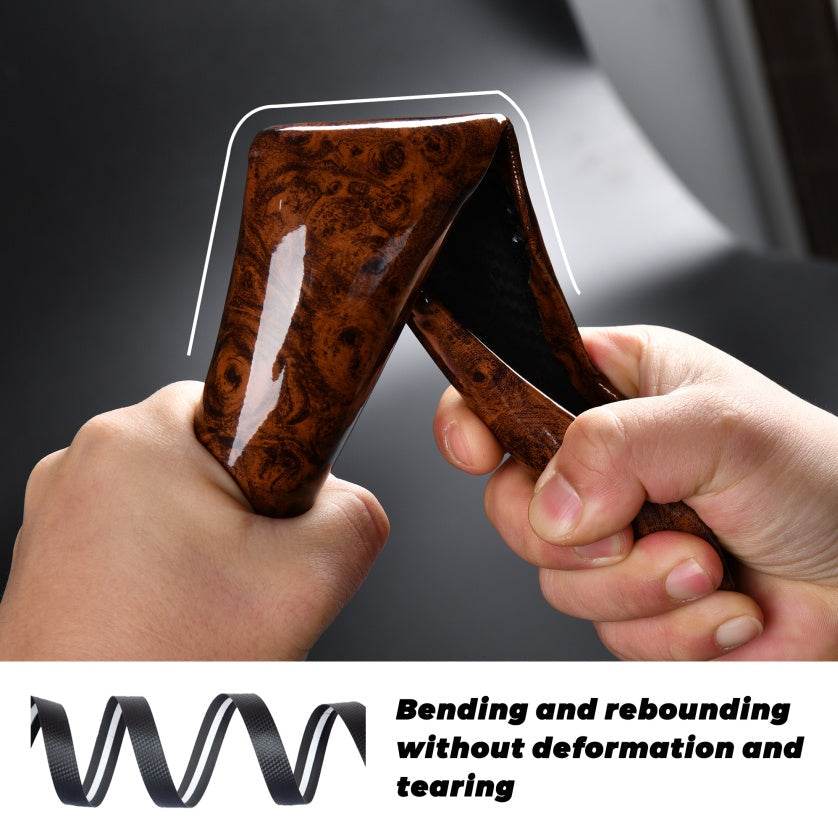 Mahogany Gray Buckle Steering Wheel - www.Shopthatapp.com