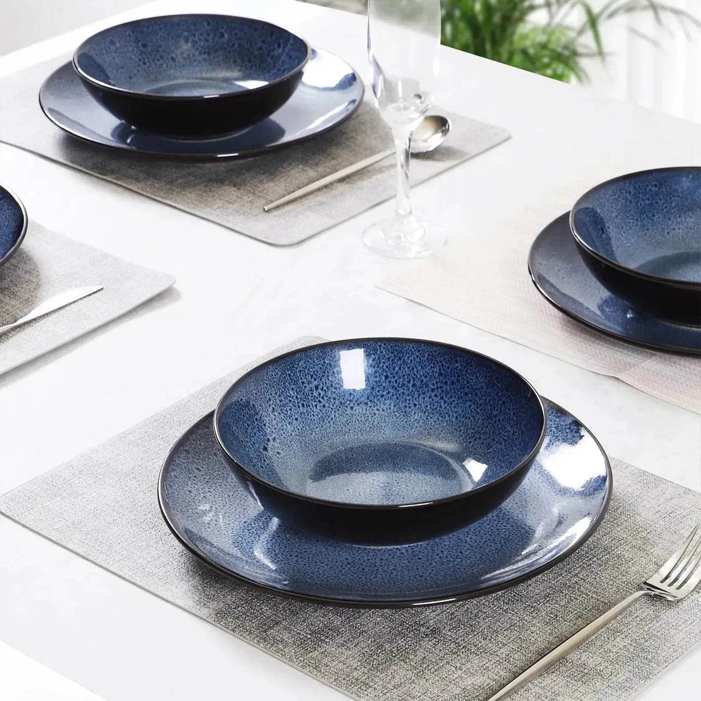 Buy 6pcs Flat Ceramic Dinner Plates - www.Shopthatapp.com