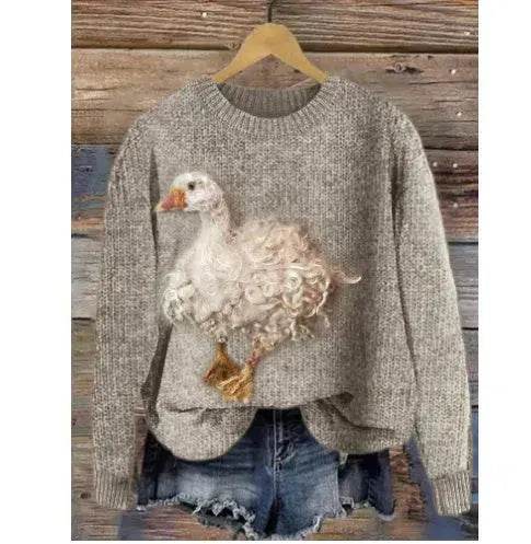 3D Printed Christmas Round Neck Sweater - www.Shopthatapp.com