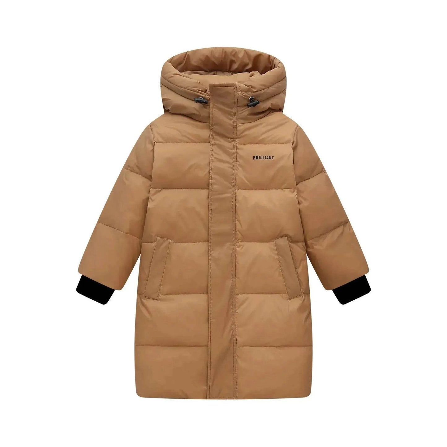 Children's Mid-length Down Jacket Thickened Winter Jacket  for kids - www.Shopthatapp.com
