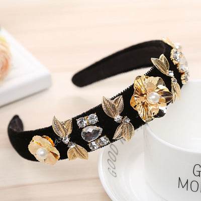 Headband Pearl Rhinestone Hair Accessories - www.Shopthatapp.com