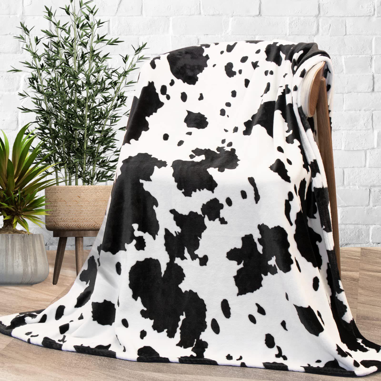 Cow Print Blanket Flannel Blanket - www.Shopthatapp.com