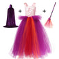 Halloween Costume Witch Children Dress Cloak Broom Set - www.Shopthatapp.com