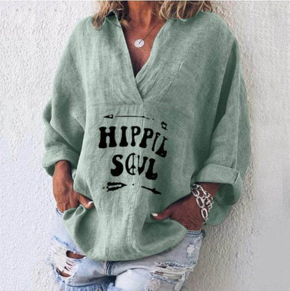 Casual Summer Cotton blend pocket women blouse  top - www.Shopthatapp.com