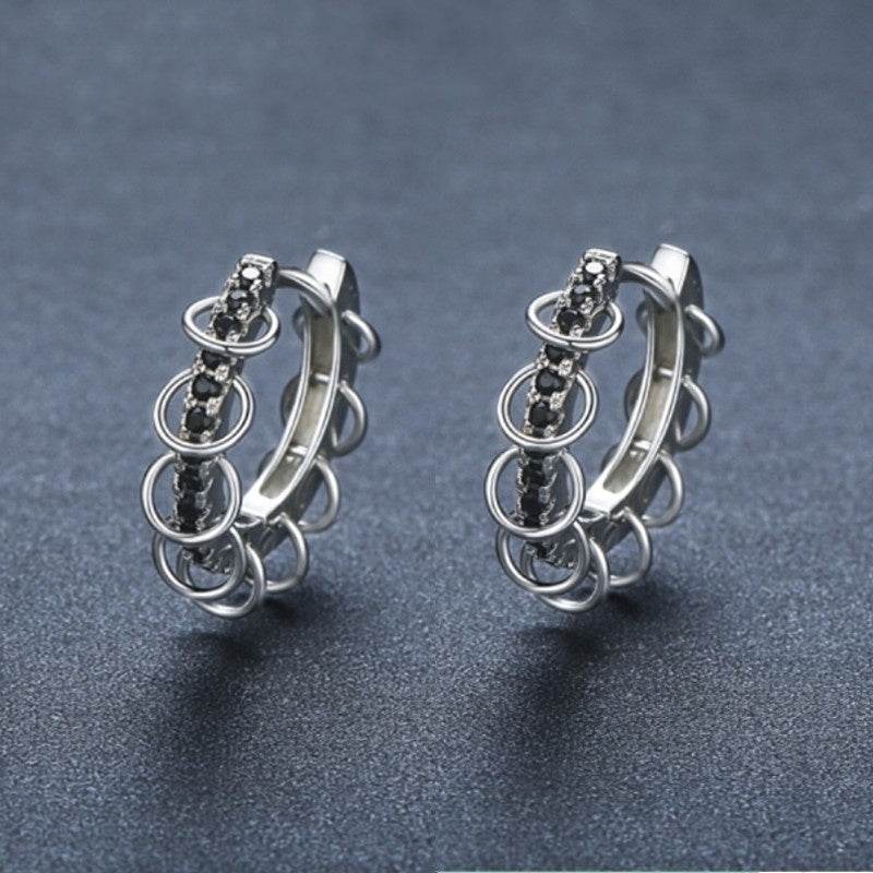 European And American Design Zircon Copper Ear Buckle Simple And Advanced Earring - www.Shopthatapp.com