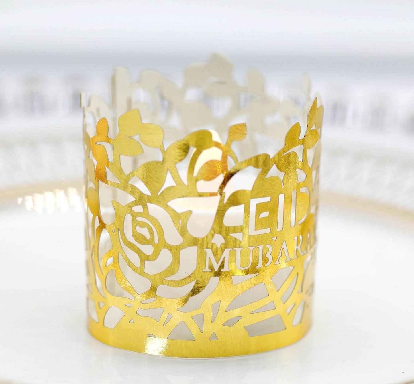 MOQ200 Ramadan Electronic Candle Lampshade Laser Cutout - www.Shopthatapp.com