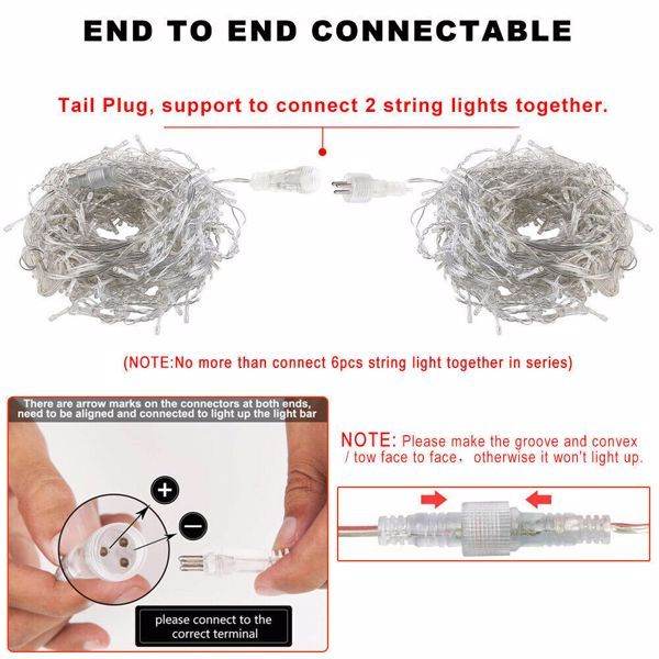 String Lighting Ice Bar Light 96 Light, US Spec, White String Lighting - www.Shopthatapp.com