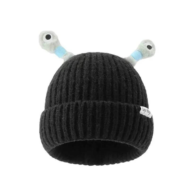 New Cute Luminous Fall Winter Warm Ear Protection Wool Cartoon All-matching Knitted Beanie Hat - www.Shopthatapp.com