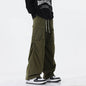 Overalls Men's Retro Trendy Pleated Straight-leg Baggy Cargo Pant Trousers Casual - www.Shopthatapp.com