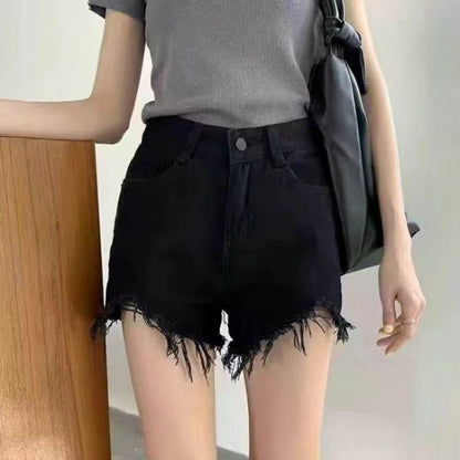 Elegant Anti-exposure Irregular Mini Denim Skirt - www.Shopthatapp.com