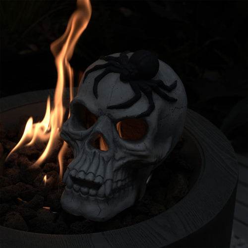 Demon Skull,Suitable For Outdoor Fireplace And Fire Pit, Halloween Decoration - www.Shopthatapp.com