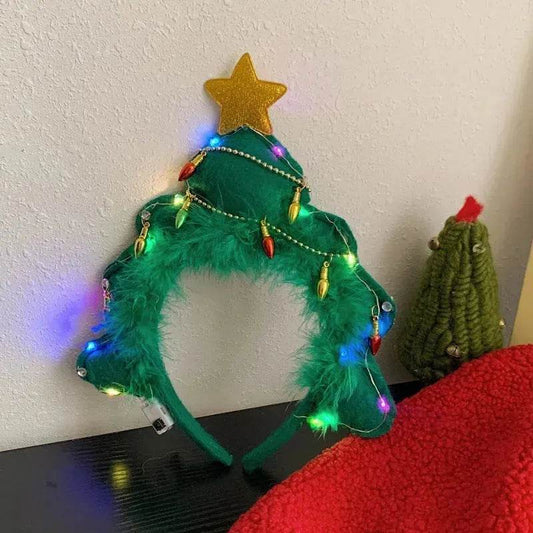 Christmas With Light Headband Snowflake Women's - www.Shopthatapp.com