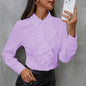 New Long Sleeve Business Work Office  Chiffon Blouse Shirt Women - www.Shopthatapp.com
