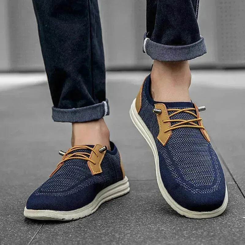 Casual Flat  Slip-on Mesh Shoes Lightweight Breathable Loafers Men Walking Running Sports Shoes Sneakers for Men - www.Shopthatapp.com
