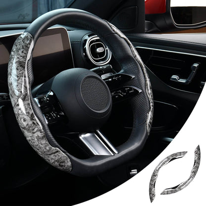 Mahogany Gray Buckle Steering Wheel - www.Shopthatapp.com