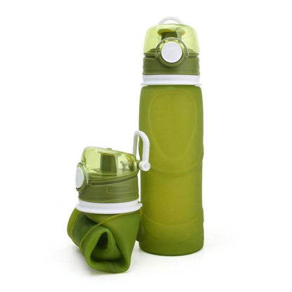 Foldable silicone Travel Hydrating water bottle