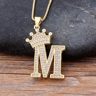 Letter Pendant with Chain - Gold - www.Shopthatapp.com