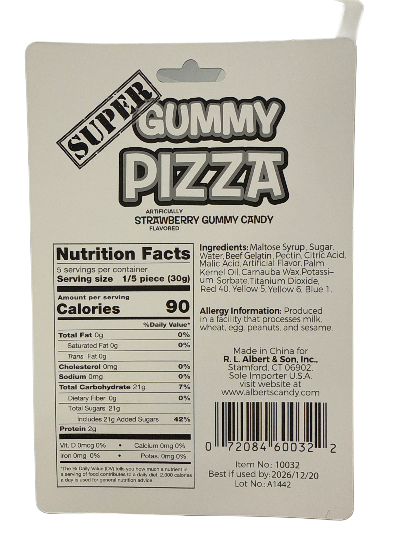 Super Gummy Pizza Candy 150G - U.S Edition - www.Shopthatapp.com