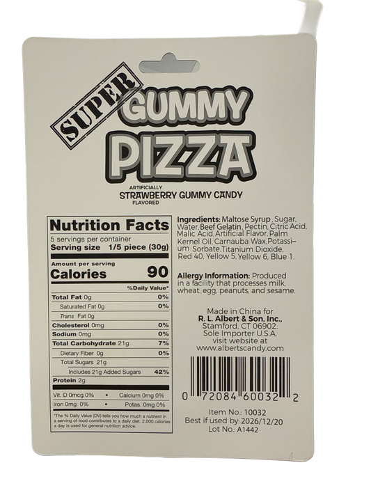 Super Gummy Pizza Candy 150G - U.S Edition - www.Shopthatapp.com