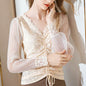 Summer Women Temperament  Work Office lace blouse top - www.Shopthatapp.com