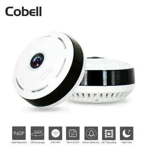 960P HD WiFi IP Camera, 360° Panoramic Fish Eyes Lens - www.Shopthatapp.com