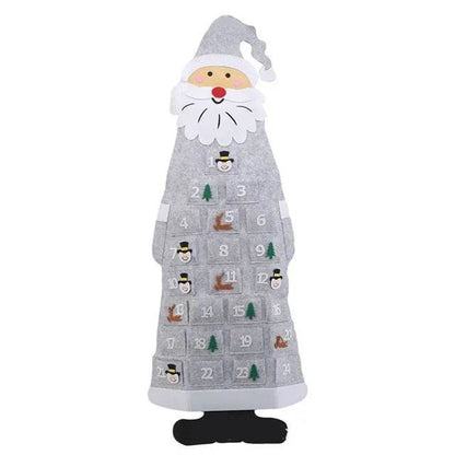 Advent Calendar Fabric Christmas Hanging Pendant Santa Claus Felt Ornaments DIY Advent Calendars Christma Decoration Christmas - www.Shopthatapp.com