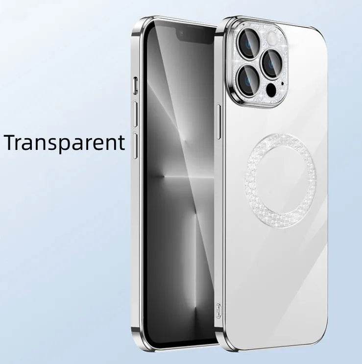 Electroplated TPU Transparent Apple Mobile phone Case - www.Shopthatapp.com