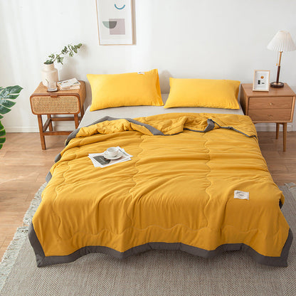 Pure Color Washed Cotton Summer Air Conditioning Duvet - www.Shopthatapp.com