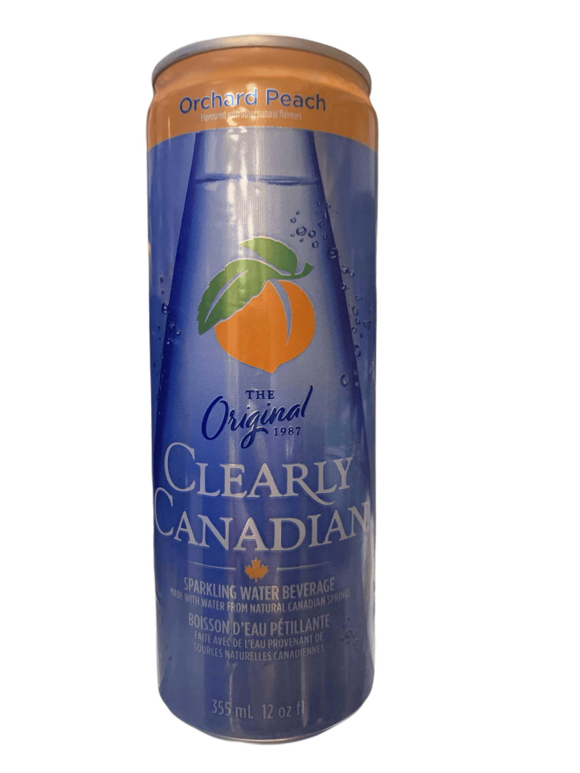 Clearly Canadian Sparkling Orchard Peach Cans 355ML - Canadian Edition - www.Shopthatapp.com