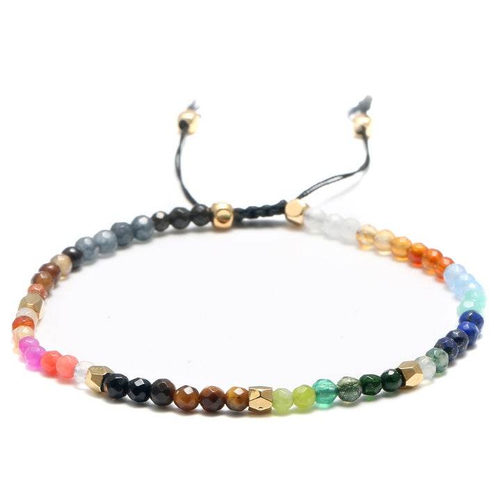 12 Constellation Lucky Stone 3MM Seven Chakra Bracelet - www.Shopthatapp.com