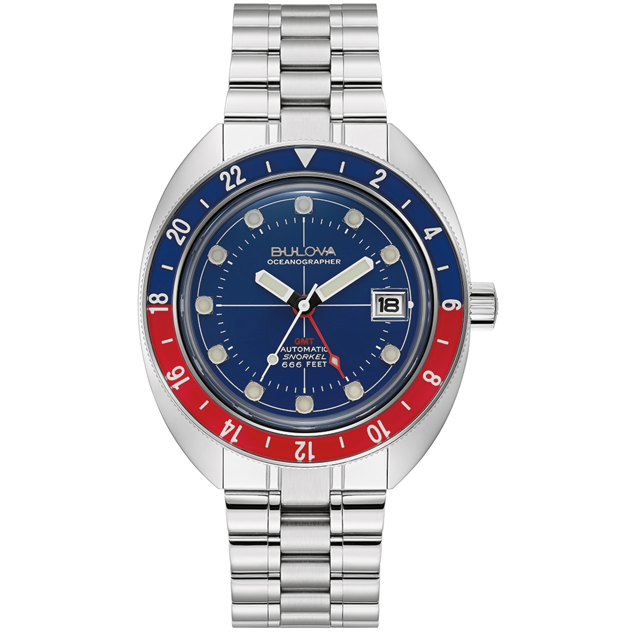 BULOVA Oceanographer Devil Diver GMT Blue | 96B405 - www.Shopthatapp.com
