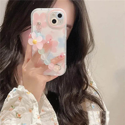 Fashion Flower Bracelet Silicone Phone Case - www.Shopthatapp.com