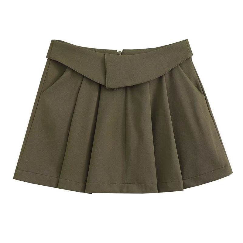 European And American Style College Style High Waist Mini Pleated Skirt - www.Shopthatapp.com