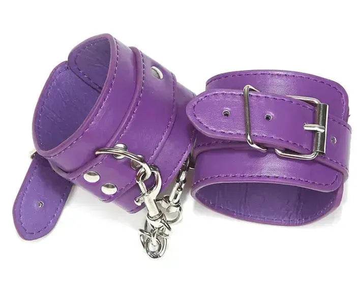 BDSM Handcuffs PU Leather - www.Shopthatapp.com