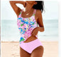 Vintage Printed Split High Waist Conservative Swimwear - www.Shopthatapp.com
