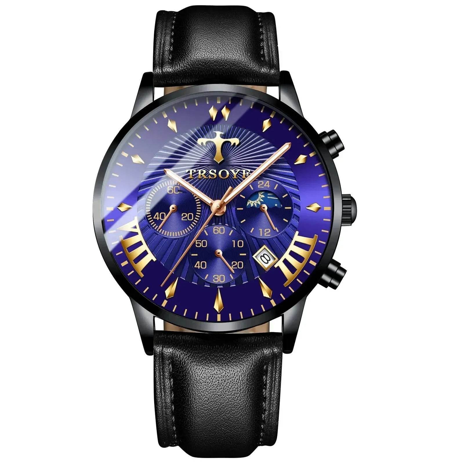 Business Quartz Watch Leisure Calendar Men's Luminous Waterproof Watch - www.Shopthatapp.com