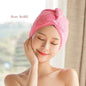 Women's Microfiber Hair Dryer Cap Absorbent Hair Towel.