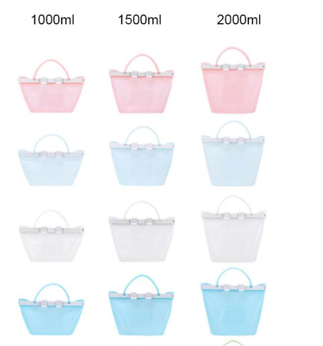 Reusable Silicone Food storage Bag Vacuum Seal Freezer Bag - www.Shopthatapp.com