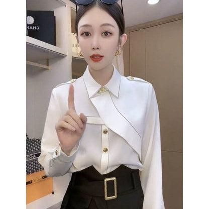 Luxury Professional Business Cooperate Office blouse shirt  for women - www.Shopthatapp.com