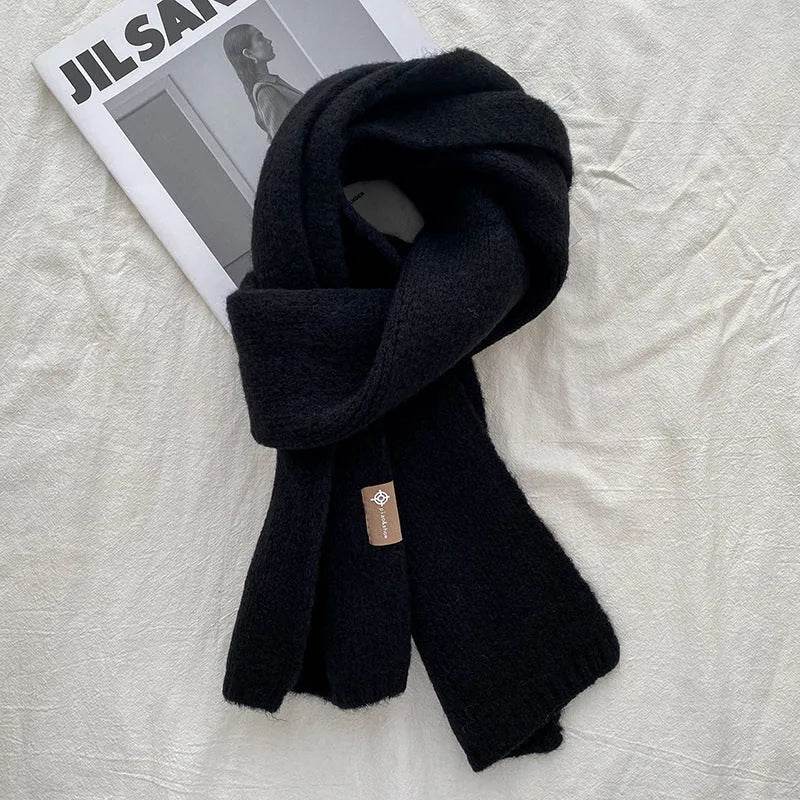 Women's Sweet Version Fleece Solid Scarf Autumn And Winter - www.Shopthatapp.com