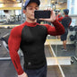 Muscle fit Long sleeve Gym shirt Sports Leisure Top for men - www.Shopthatapp.com