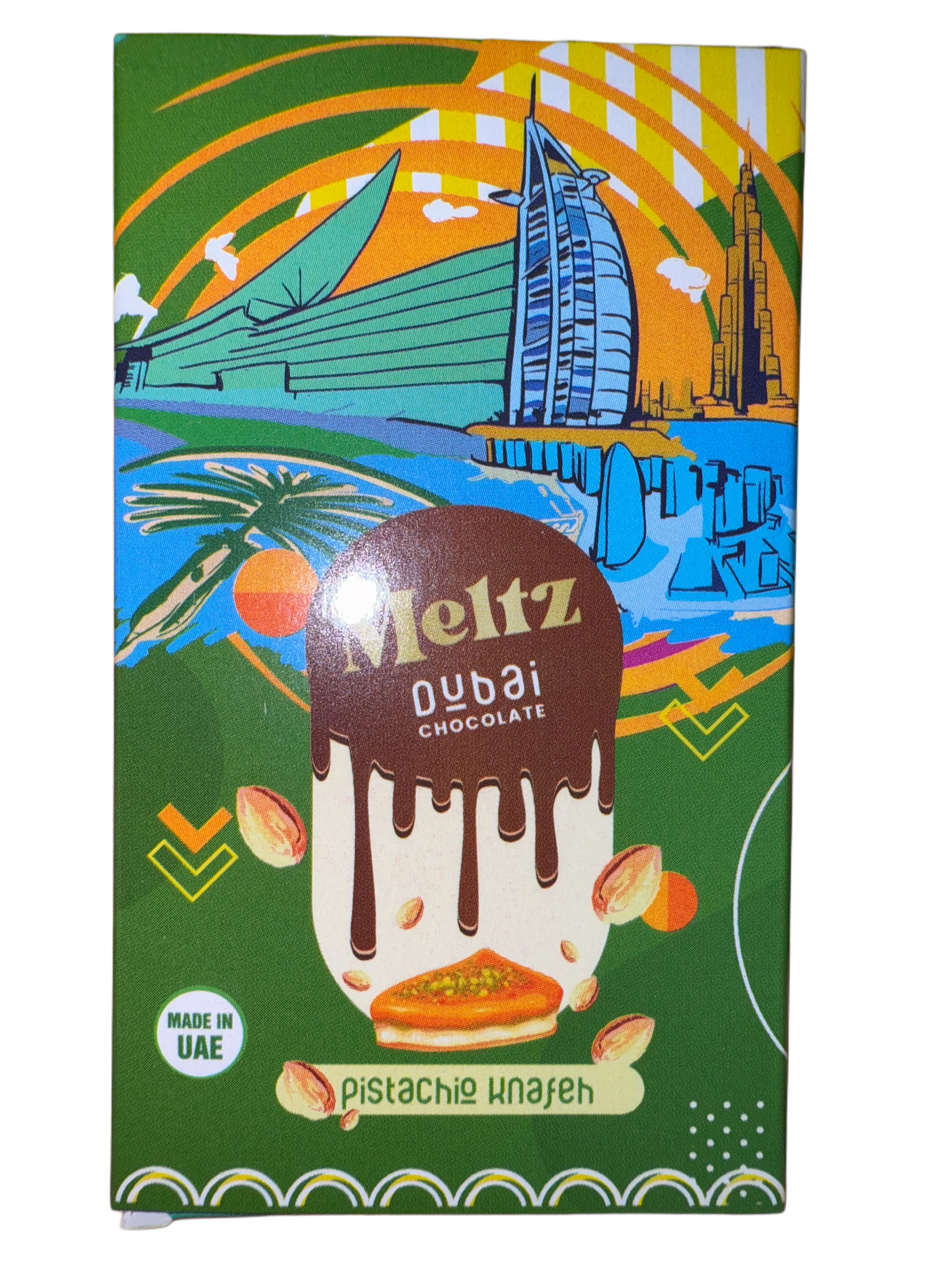 Meltz Dubai Chocolate Pistachio Knafeh Flavour 75G - Dubai Edition - www.Shopthatapp.com