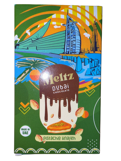 Meltz Dubai Chocolate Pistachio Knafeh Flavour 75G - Dubai Edition - www.Shopthatapp.com