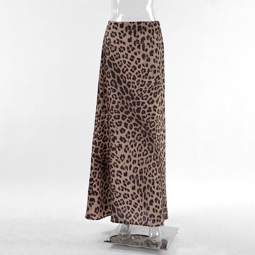 Leopard Long Skirt Fashion Mermaid Skirt Womens Clothing - www.Shopthatapp.com
