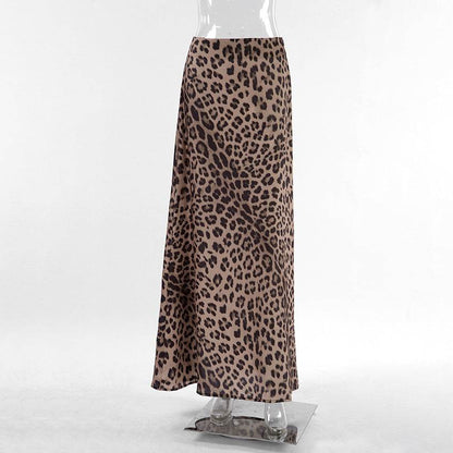 Leopard Long Skirt Fashion Mermaid Skirt Womens Clothing - www.Shopthatapp.com